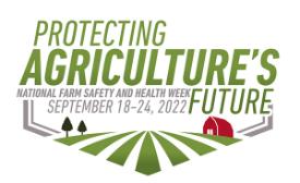 2022 National Farm Safety and Health Week logo